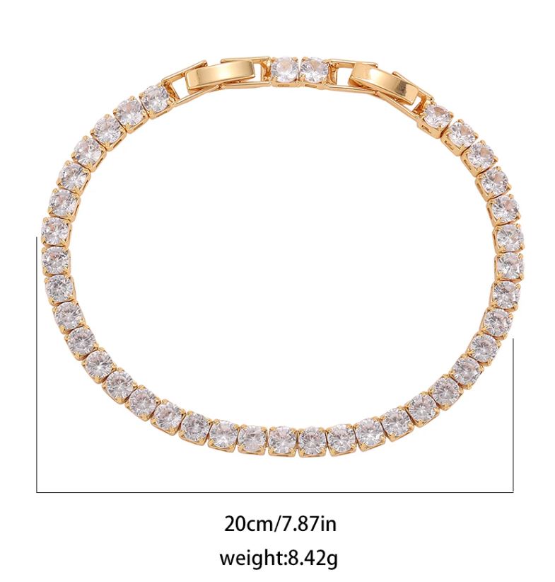 Bracelet inlaid with stones